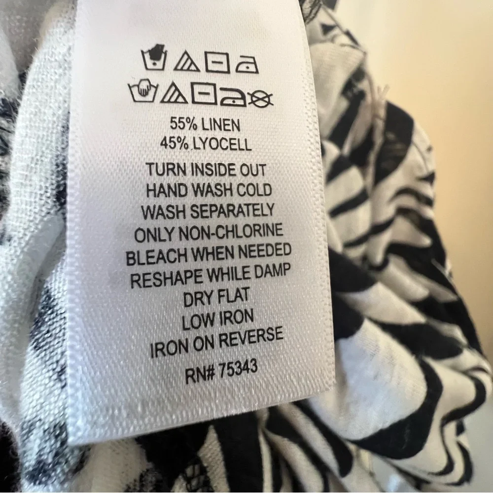 Nicole Miller 3X Linen Blend Tank Top - Picture 7 of 7